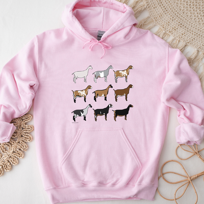 Dairy Goat Breeds Hoodie (S-3XL) Unisex - Multiple Colors!