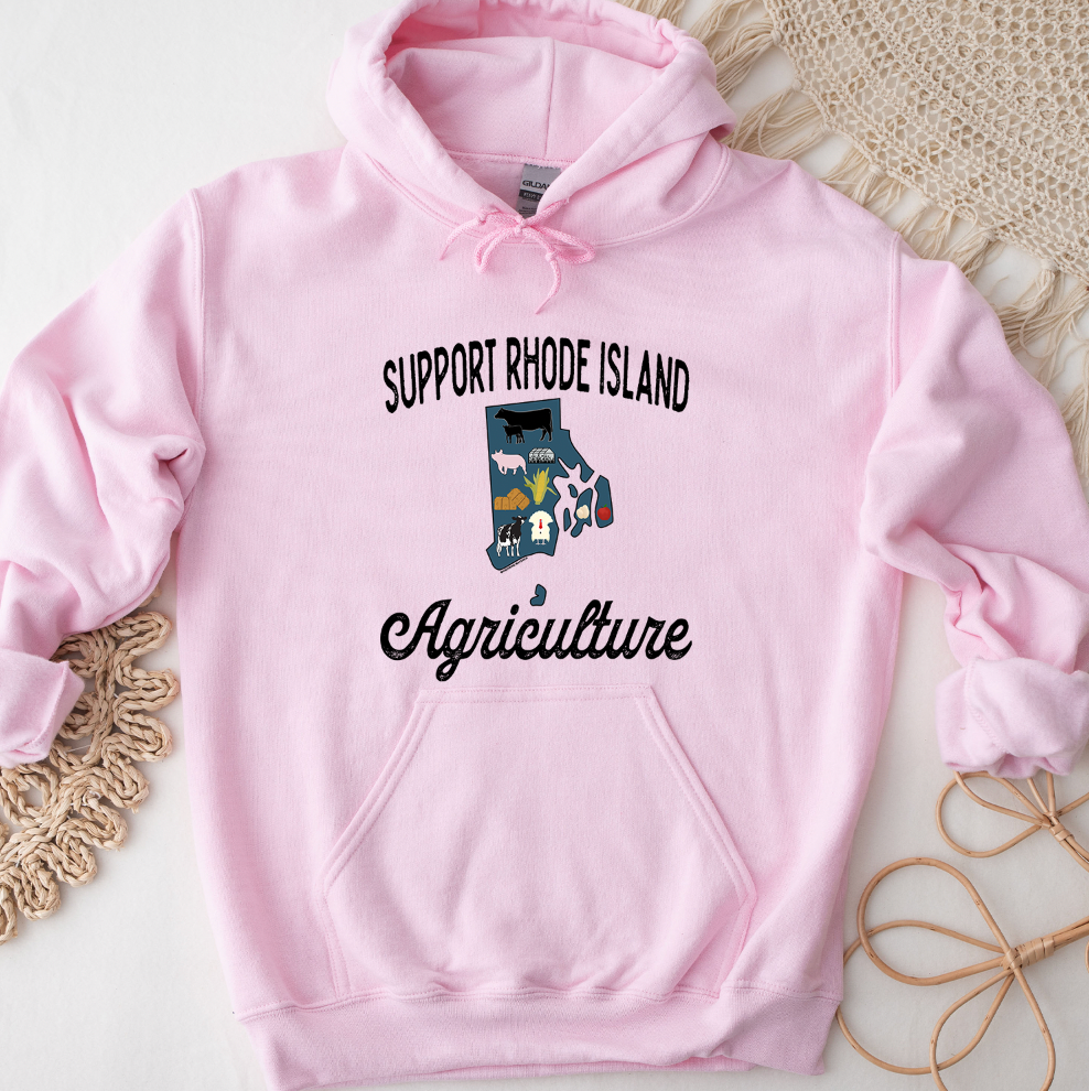 Support Rhode Island Agriculture Hoodie (S-3XL) Unisex - Multiple Colors!