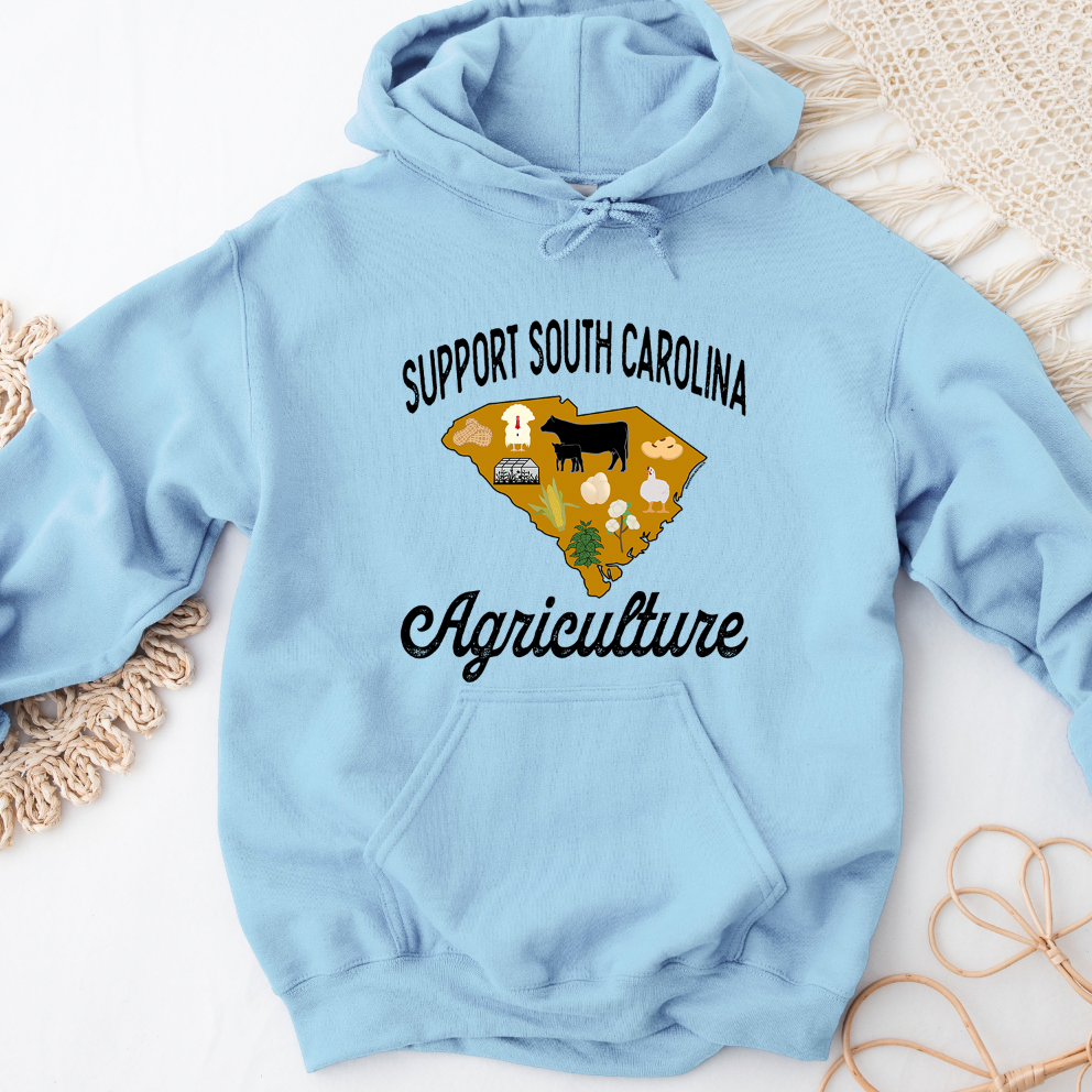 Support South Carolina Agriculture Hoodie (S-3XL) Unisex - Multiple Colors!