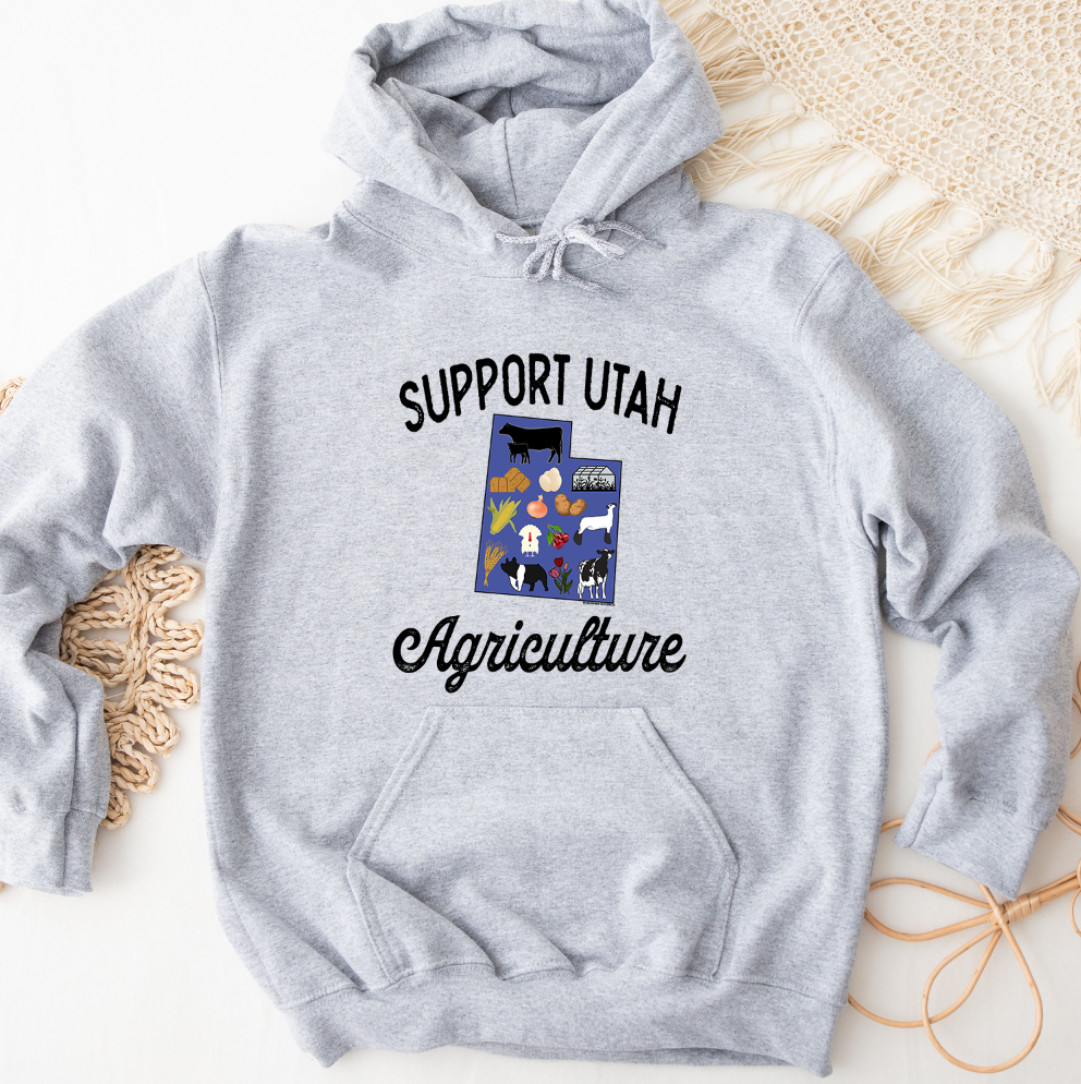 Support Utah Agriculture Hoodie (S-3XL) Unisex - Multiple Colors!