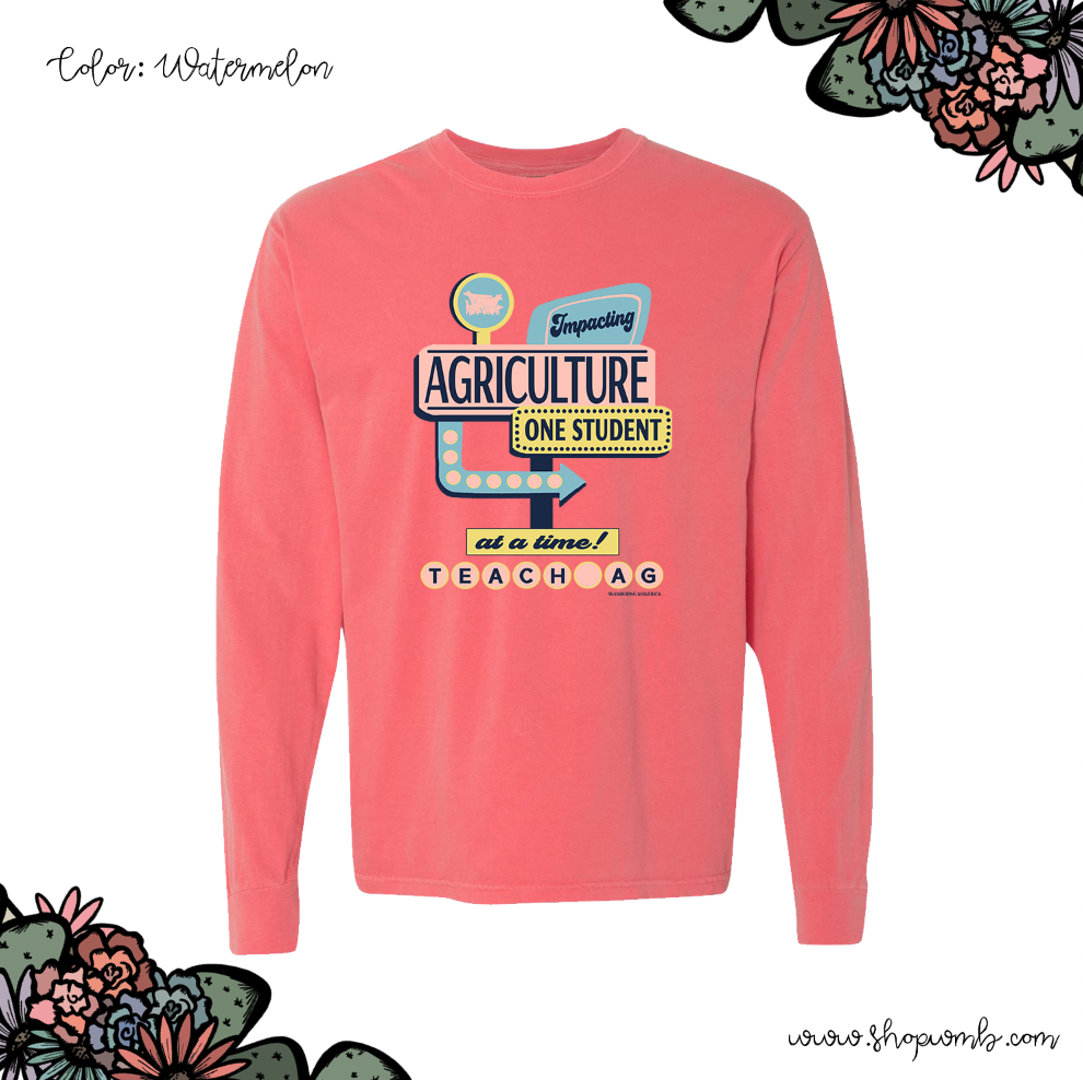 Impacting Agriculture One Student At A Time LONG SLEEVE T-Shirt (S-3XL) - Multiple Colors!