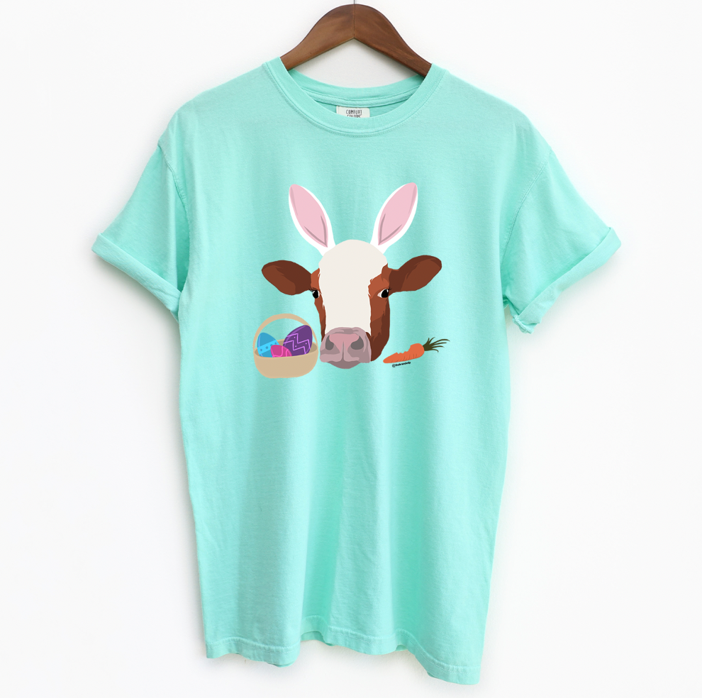 Hoppy Easter Cow ComfortWash/ComfortColor T-Shirt (S-4XL) - Multiple Colors!