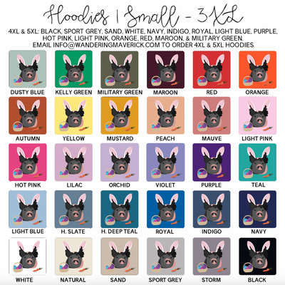 Hoppy Easter Pig Hoodie (S-3XL) Unisex - Multiple Colors!