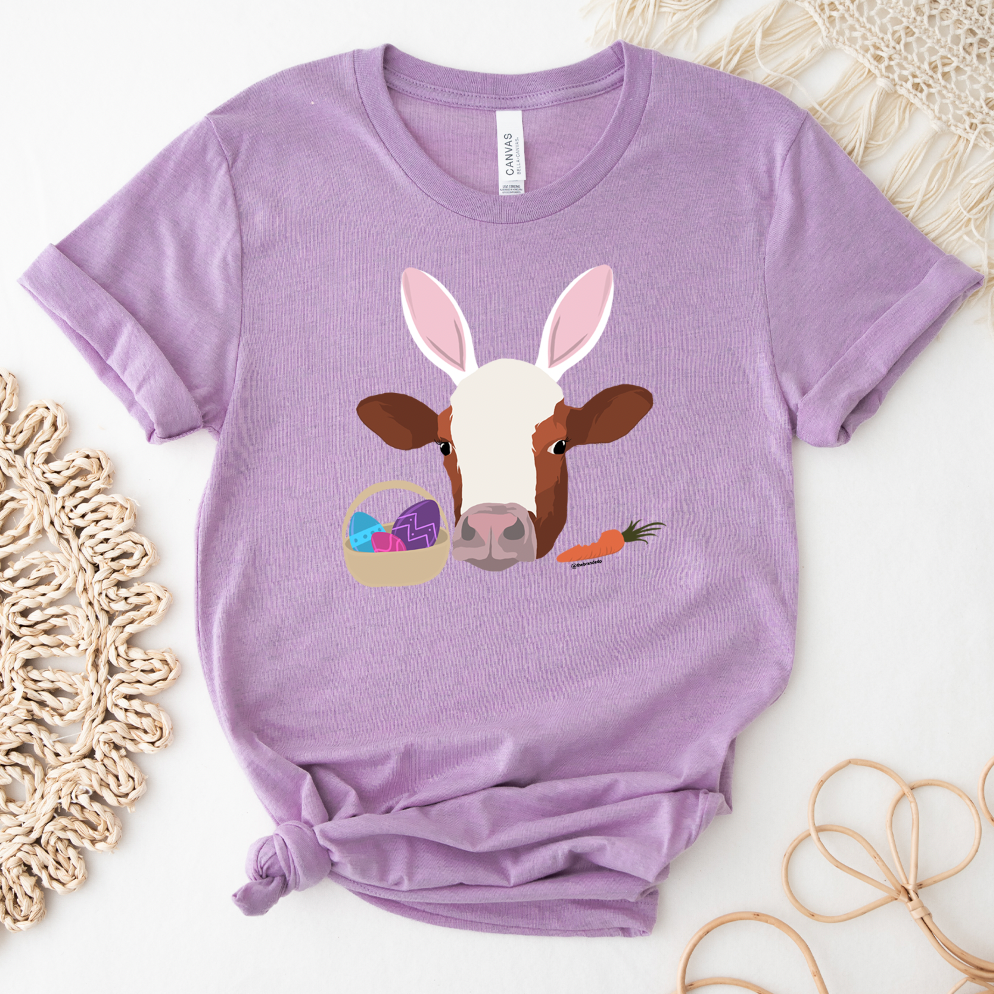 Hoppy Easter Cow T-Shirt (XS-4XL) - Multiple Colors!