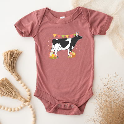 Spring Easter Dairy Cow One Piece/T-Shirt (Newborn - Youth XL) - Multiple Colors!