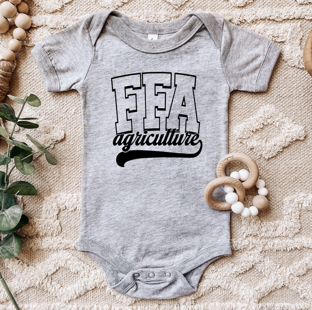 FFA Agriculture Black Ink One Piece/T-Shirt (Newborn - Youth XL) - Multiple Colors!
