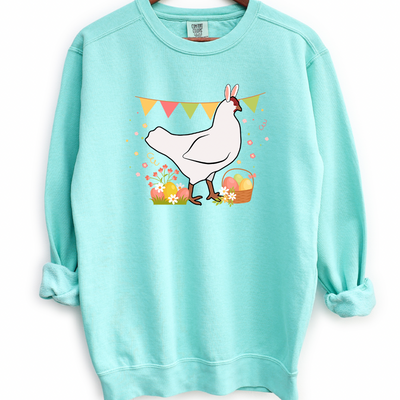 Spring Easter Chicken Crewneck (S-3XL) - Multiple Colors!