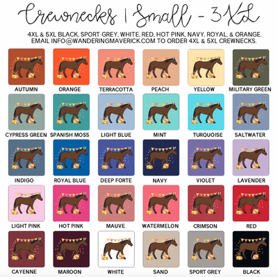 Spring Easter Horse Crewneck (S-3XL) - Multiple Colors!
