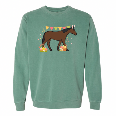 Spring Easter Horse Crewneck (S-3XL) - Multiple Colors!
