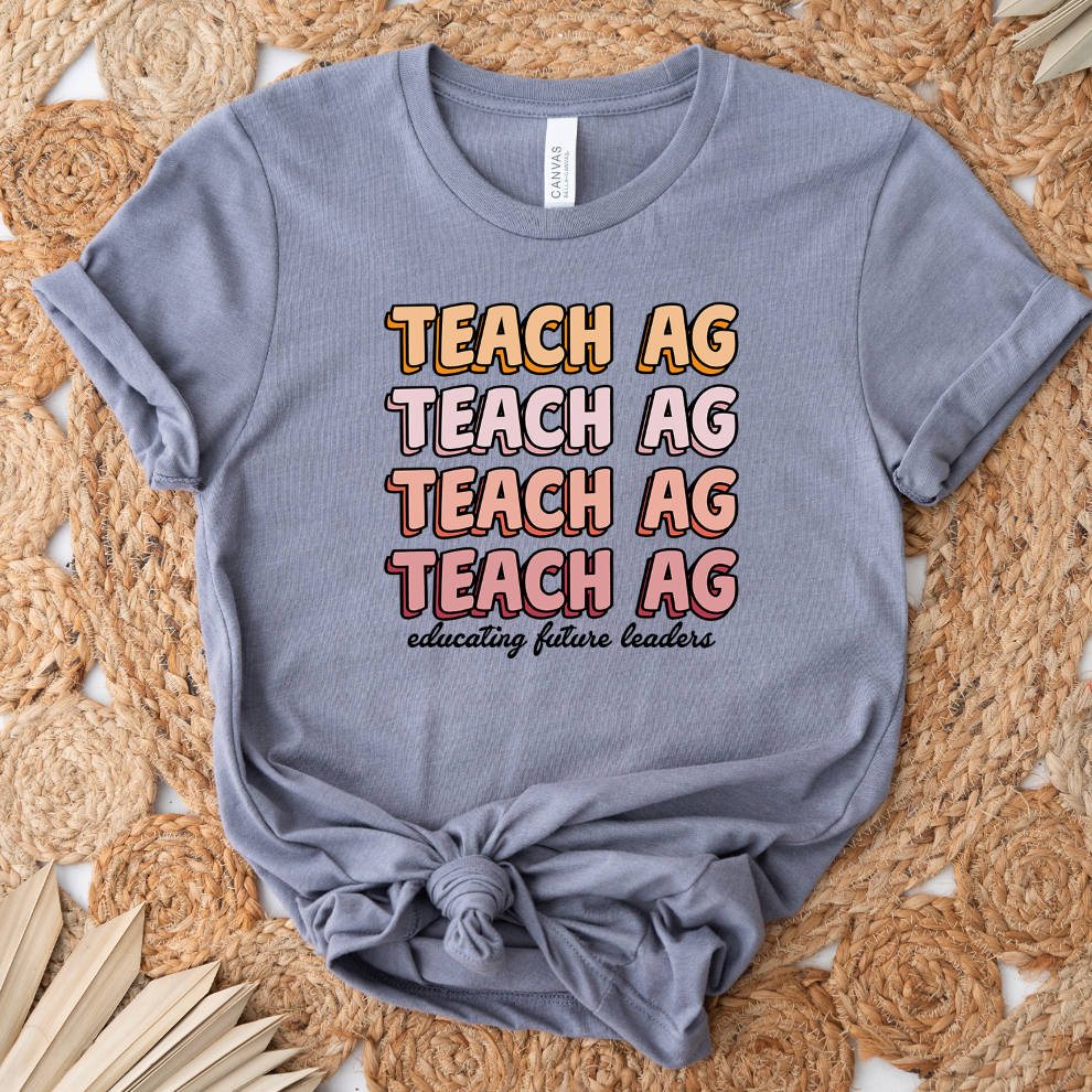 Groovy Educating Future Leaders Teach Ag T-Shirt (XS-4XL) - Multiple Colors!