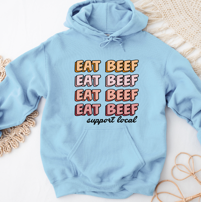 Groovy Eat Beef Support Local Hoodie (S-3XL) Unisex - Multiple Colors!