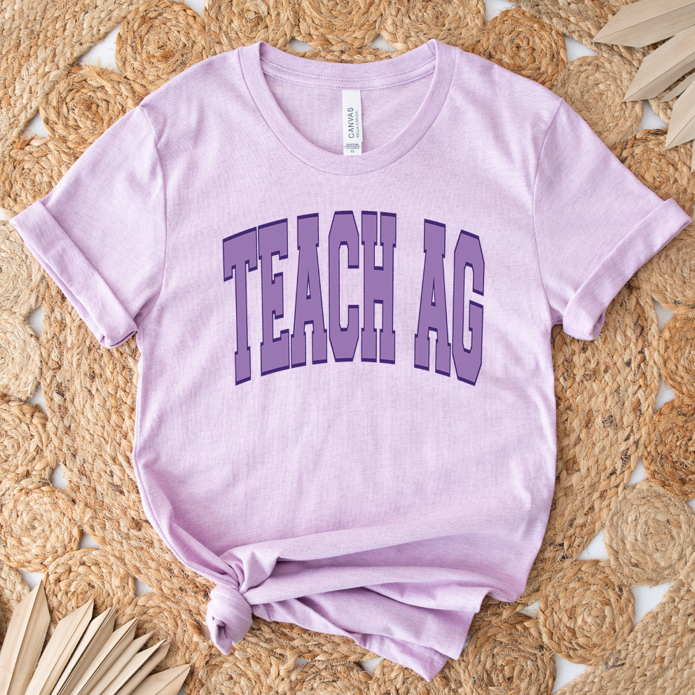 Big Varsity Teach Ag Purple T-Shirt (XS-4XL) - Multiple Colors!