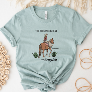 The World Needs More Cowgirls T-Shirt (XS-4XL) - Multiple Colors!