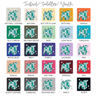 Turquoise Disco Steer One Piece/T-Shirt (Newborn - Youth XL) - Multiple Colors!