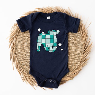 Turquoise Disco Steer One Piece/T-Shirt (Newborn - Youth XL) - Multiple Colors!