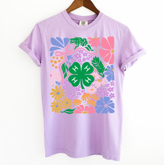 Spring Floral 4-H– Comfort Colors T-Shirt