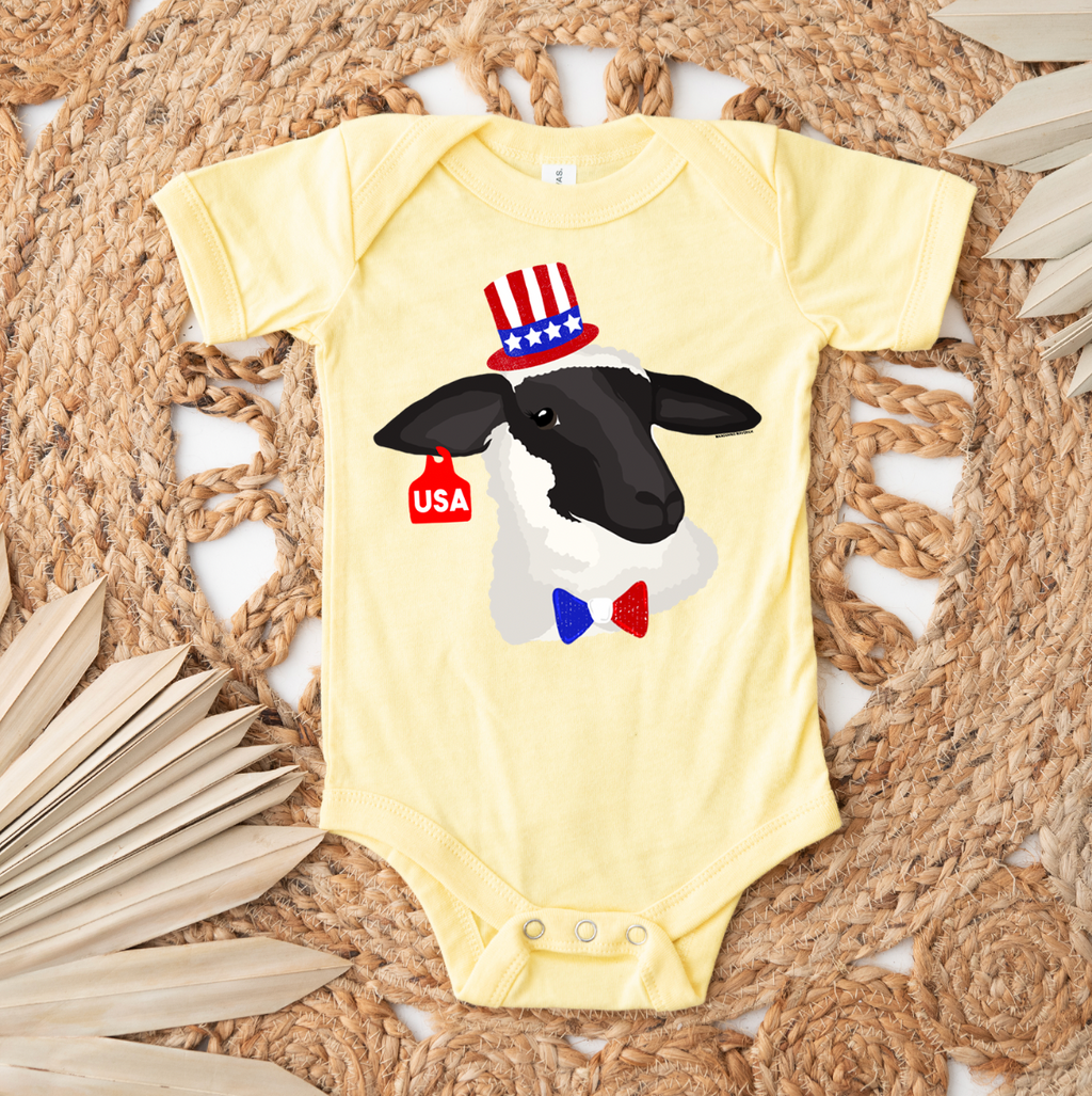 Red White and Blue Lamb– Infant/Toddler/Youth – Wandering Maverick Boutique