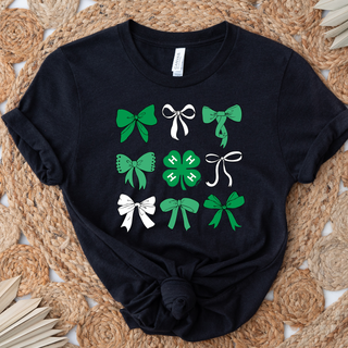 4-H Bow Clover– Bella Canvas T-Shirt