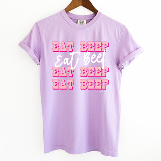 Pink Western Eat Beef Dolly– Comfort Colors T-Shirt
