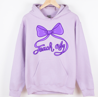 Teach Ag Bow Purple– Hoodie
