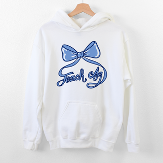 Teach Ag Bow Blue– Hoodie