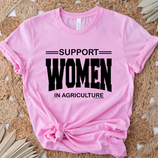 Support Women in Agriculture Varsity– Bella Canvas T-Shirt