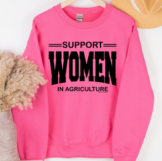 Support Women in Agriculture Varsity– Crewneck