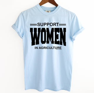 Support Women in Agriculture Varsity– Comfort Colors T-Shirt