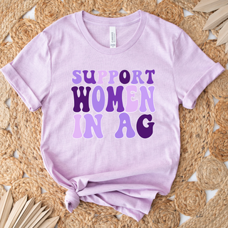 Purple Support Women in Ag– Bella Canvas T-Shirt