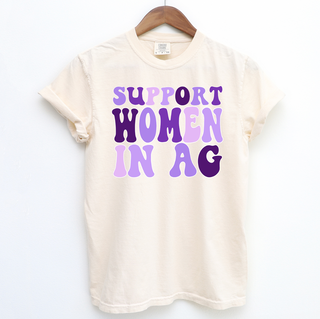 Purple Support Women in Ag– Comfort Colors T-Shirt