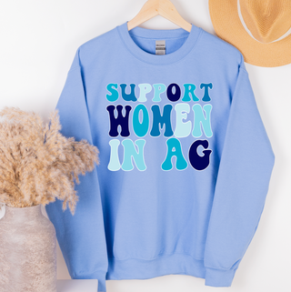 Blue Support Women in Ag– Crewneck