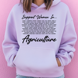 Support Women In Ag List– Hoodie