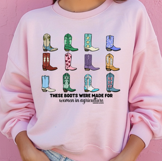 These Boots Were Made for Women In Agriculture– Crewneck