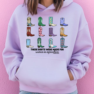 These Boots Were Made for Women In Agriculture– Hoodie