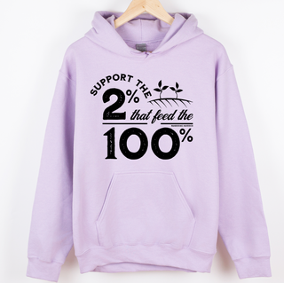 Support the 2% Black Ink– Hoodie