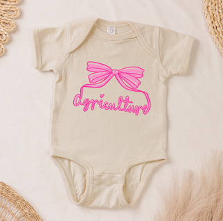 Hot Pink Agriculture Bow– Infant/Toddler/Youth