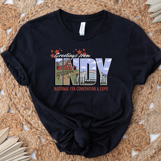 Greetings from Indy– Bella Canvas T-Shirt