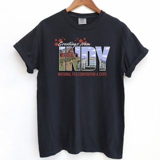 Greetings from Indy– Comfort Colors T-Shirt