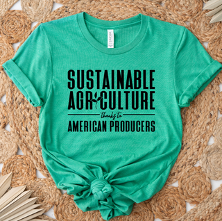 Sustainable Agriculture Thanks to American Producers– Bella Canvas T-Shirt