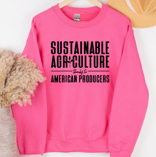 Sustainable Agriculture Thanks to American Producers– Crewneck