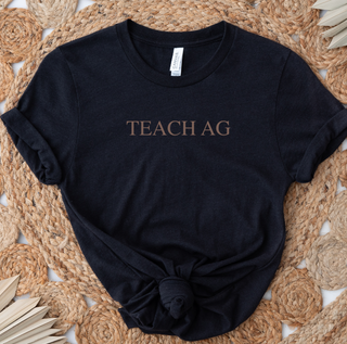Teach Ag Text Brown– Bella Canvas T-Shirt