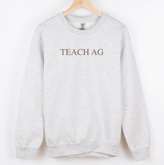 Teach Ag Text Brown– Crewneck