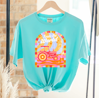 Groovy AG Feeds The World– Comfort Colors T-Shirt