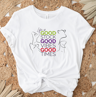 Good Stock, Good Vibes, Good Times– Bella Canvas T-Shirt