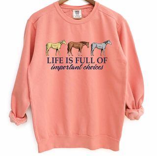 Life is Full of Important Choices– Crewneck
