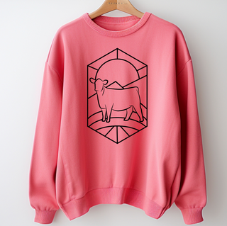 Stain Glass Heifer– Crewneck