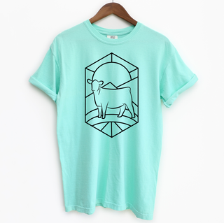 Stain Glass Heifer– Comfort Colors T-Shirt