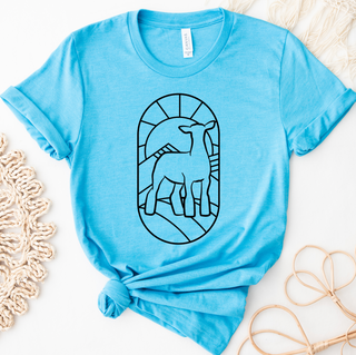 Stain Glass Lamb– Bella Canvas T-Shirt