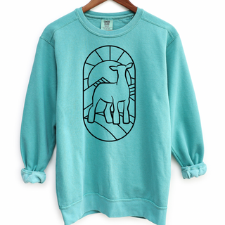 Stain Glass Lamb– Crewneck