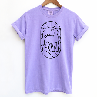 Stain Glass Lamb– Comfort Colors T-Shirt